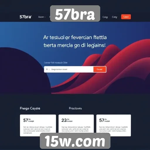 Análise da interface do usuário do site 57bra
